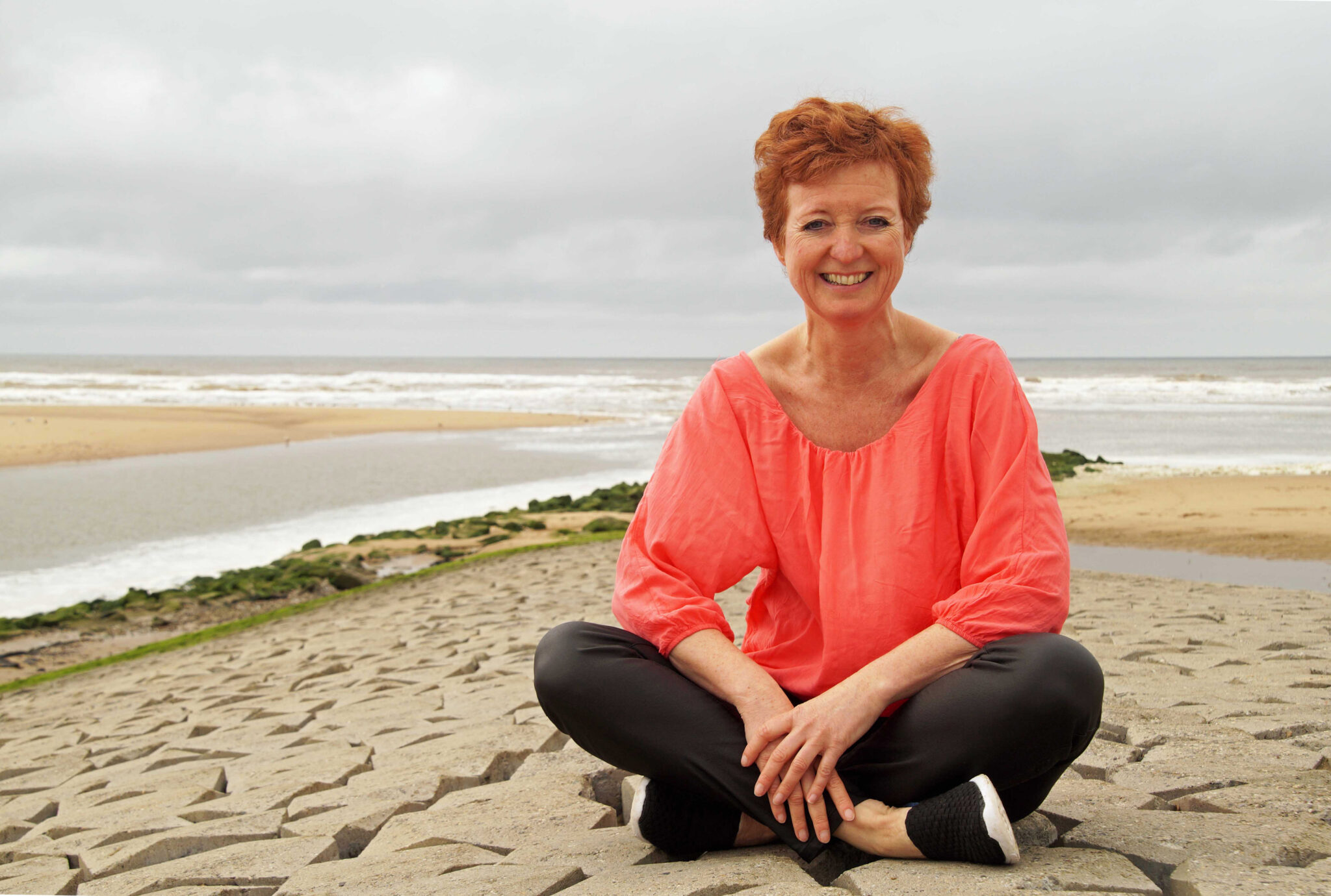 Tineke op het strand